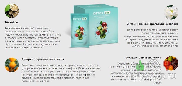 Detoxfield для снижения веса