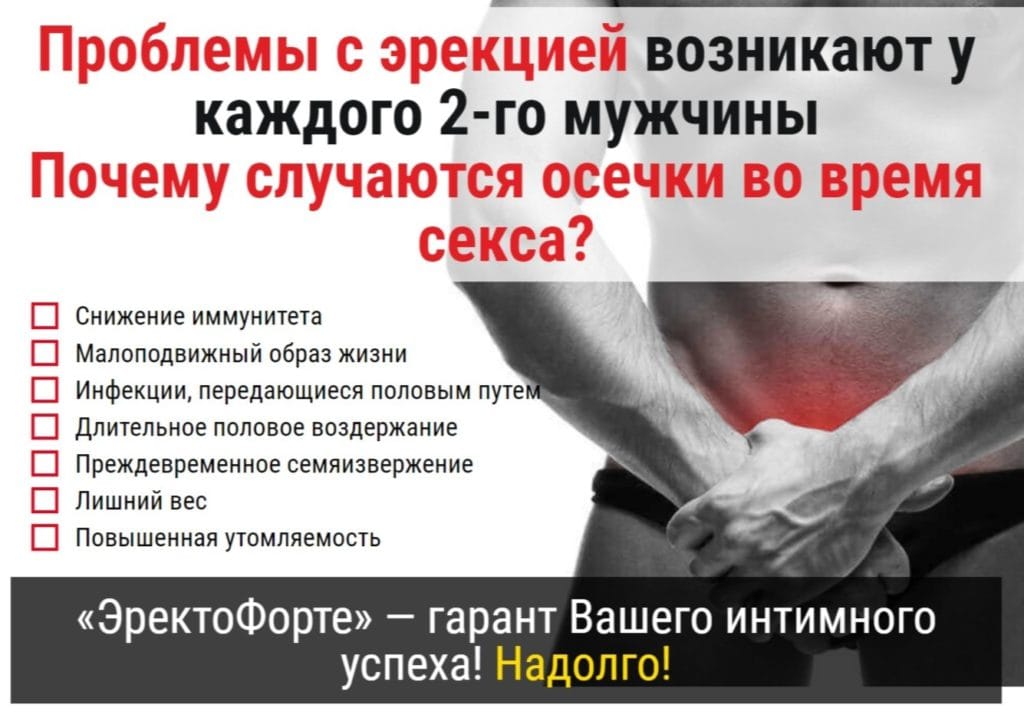 Эректофорте для потенции - показания к применению